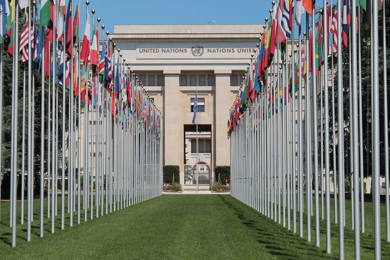 The UN headquarters in Geneva, Switzerland.