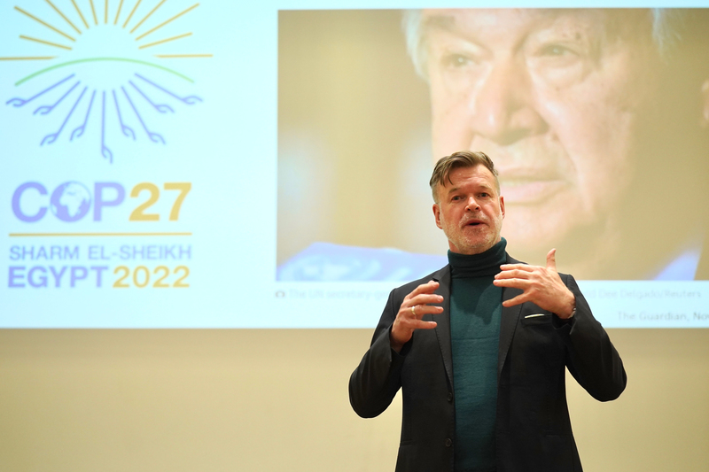 Assoc Prof Richard Calland (Department of Public Law) is a member of the High Level Expert Group that co-authored the COP27 report, which presents ground-breaking research and arguments in support of a massive US$2 trillion transfer of climate finance to the developing world by 2030. 