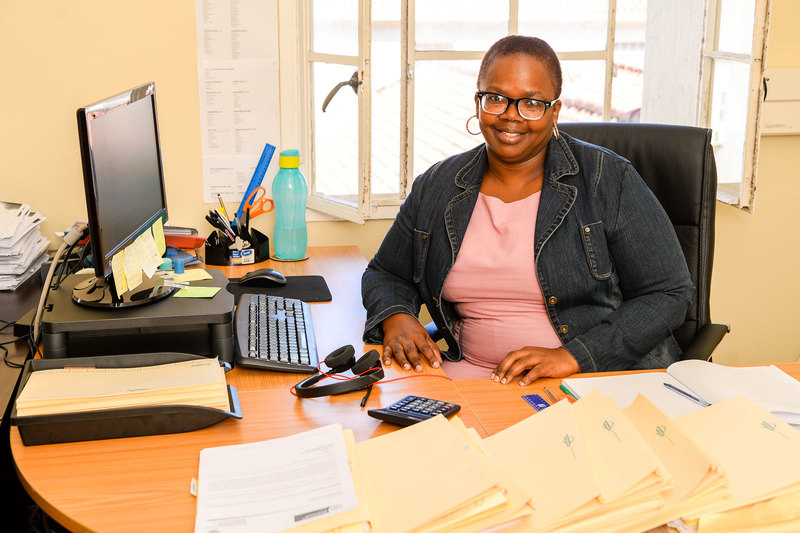As secretary and administration assistant, Nosipho Ntseke says a UCT undergraduate degree might be in the pipeline for her in the future. 