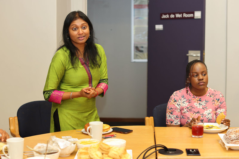 Prof Sheetal Silal addressing the Modelling and Simulation Hub, Africa on Africa Day.