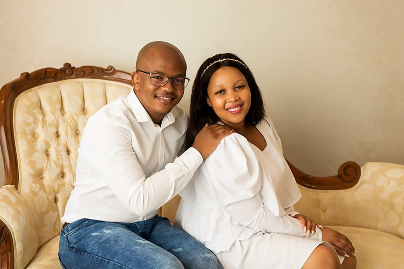 Gaopalelwe Mathiba (left, with wife Tshiamo) will become his faculty’s youngest PhD holder in the past 11 years.