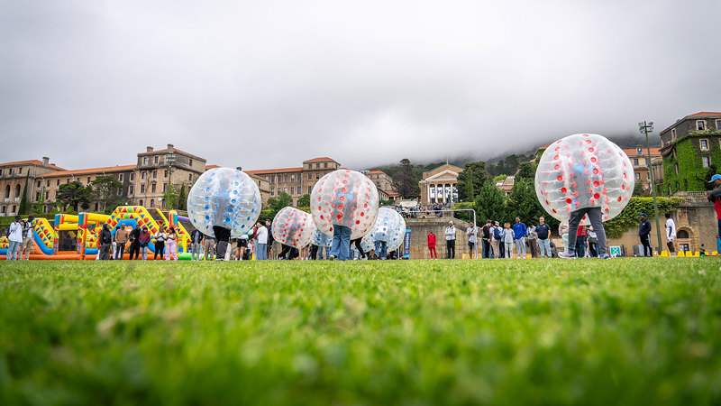 The Bubble Soccer playing field.