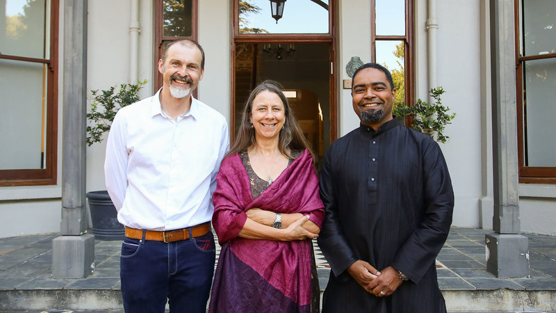 The 2022 DTA Awardees (from left) Dr Marcin Nejthardt, Assoc Prof Pippin Andersen and Assoc Prof Tasleem Ras.