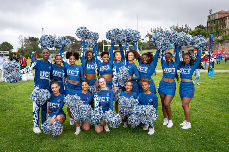 The UCT Cheerleaders at the UCT Day event.