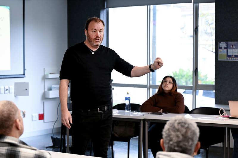 Ronald Addinall presents his talk: Are schools safe and inclusive spaces? 
