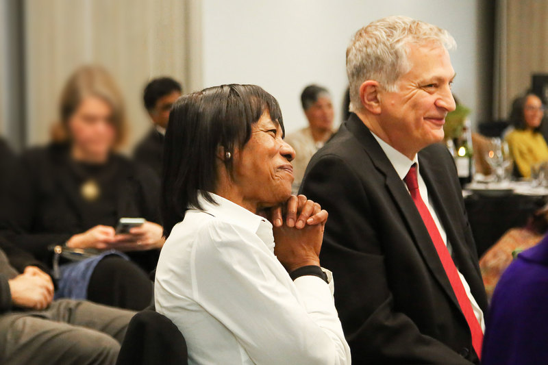 Professor Alan Hirsch (right) with Cheryl Carolus.