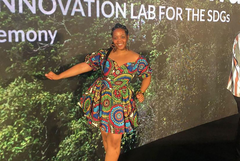 Nyasha Chivonivoni during her UNLEASH trip.