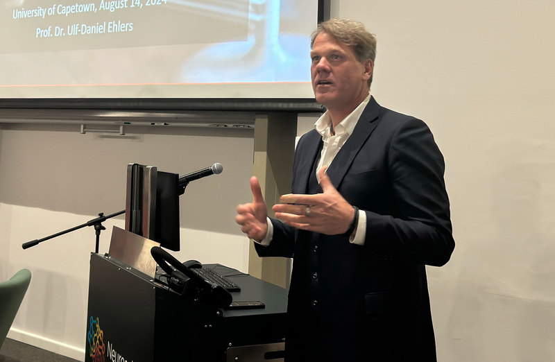 Prof Ulf-Daniel Ehlers delivered the keynote address at a recent event held on the UoF project.