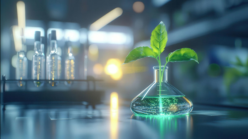 The IDM has taken a step towards greener practices and policies with the launch of its Sustainable Science Initiative. <b>Photo</b>&nbsp;<a href="https://stock.adobe.com/za/images/lab-setup-with-glowing-chemical-solution-and-organic-matter-dissolving-highlighting-sustainable-science-chemical-solution-ecofriendly-innovation/917310849" target="_blank">Adobe Stock</a>.