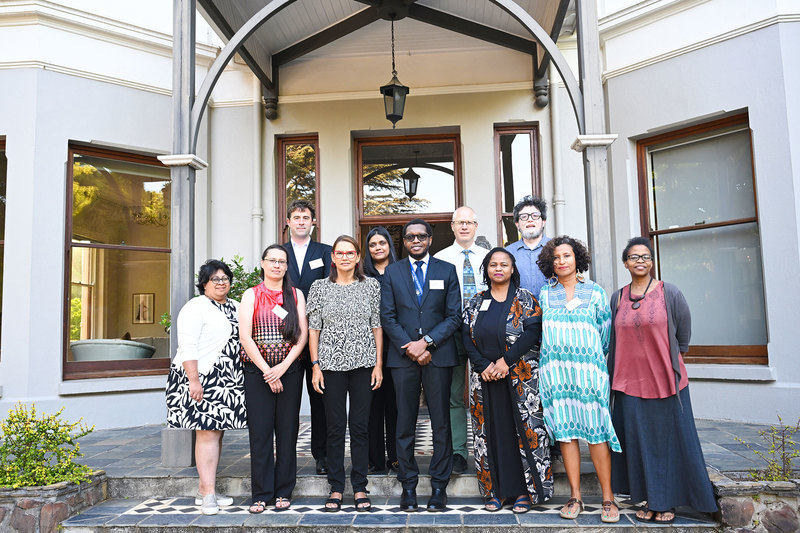 DTA awardees with VC Prof Mosa Moshabela, Emer Prof Linda Ronnie and other members of the UCT community.
