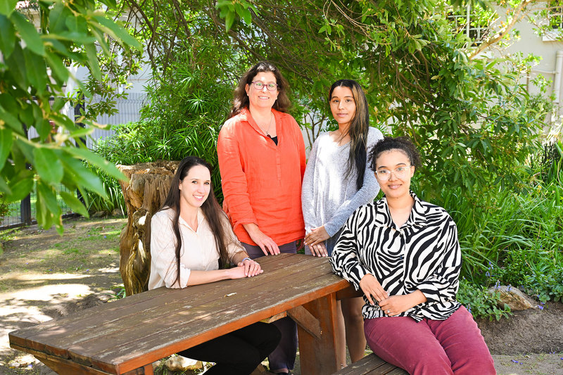 From left: Estelle Venter, Assoc Prof Simone Honikman, Thanya April and Keesha James. <b>Photo</b> Lerato Maduna.