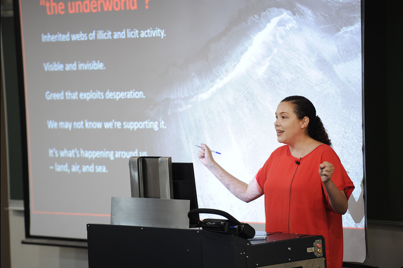 Journalist and author Caryn Dolley presenting at UCT’s Summer School 2025.