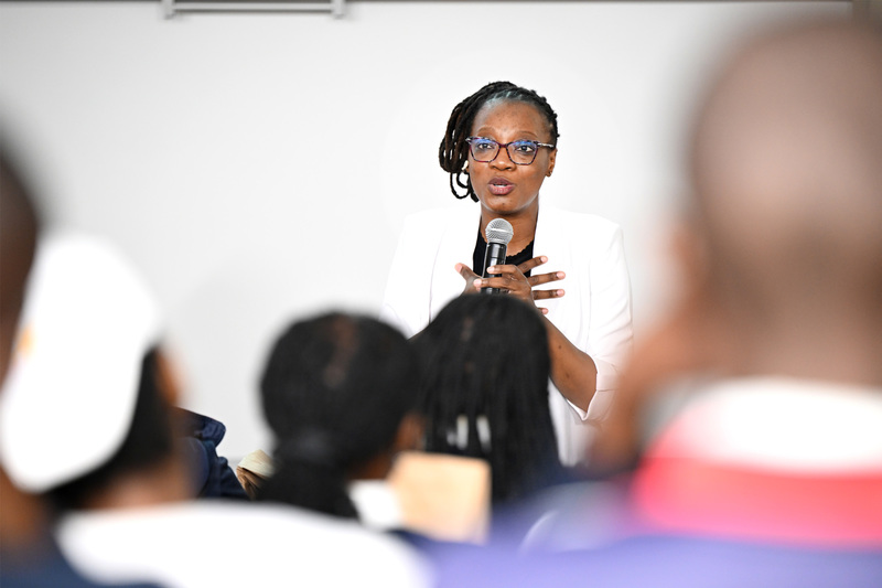 Dr Rachael Dangarembizi’s career journey inspired many learners at the Brain Awareness Day.