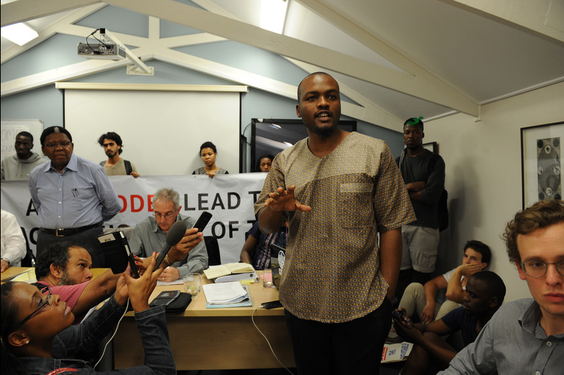 Ramabina Mahapa addresses Council in 2015 as SRC president.