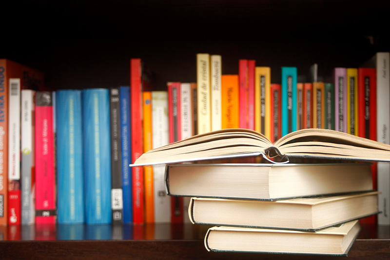 In a country where the cost of course materials can be a barrier to participation, open textbooks offer a meaningful intervention. <b>Photo</b> <a href="https://www.istockphoto.com/photo/row-of-books-on-a-shelf-multicolored-book-spines-stack-in-the-foreground-gm1222550815-358775790?searchscope=image,film" target="_blank">iStock</a>.