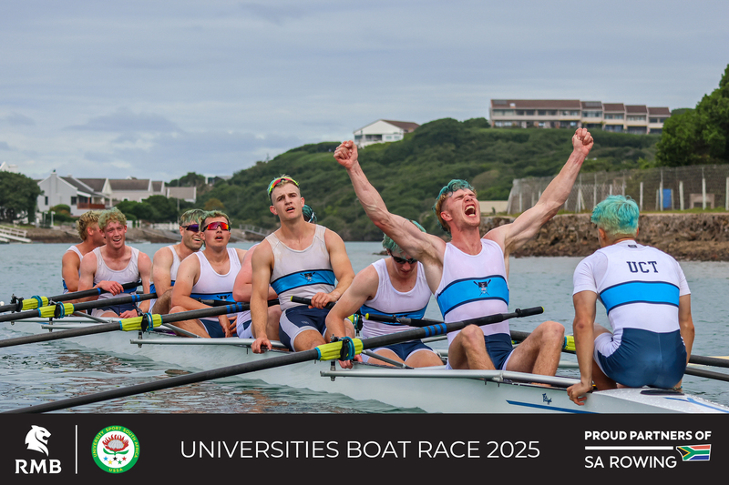 UCT Rowing Club won the USSA Boat Race title for the third year in a row. 