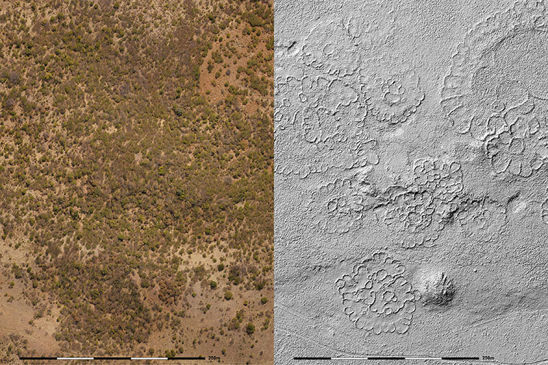 Juxtaposition between Google Earth and LiDAR