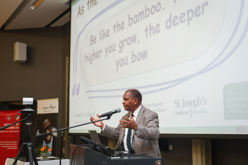 Dr Lehana Thabane, a professor in the Department of Health Research Methods, Evidence and Impact at McMaster University in Canada, delivered a thought-provoking lecture at this year&rsquo;s Bongani Mayosi Memorial Lecture.