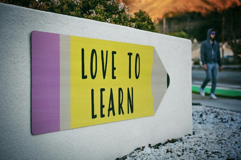 DAF provides high school learners with coaching and mentoring, leadership development and career guidance. <strong>Photo</strong> <a href="https://unsplash.com/photos/love-to-learn-pencil-signage-on-wall-near-walking-man-WE_Kv_ZB1l0" target="_blank">Unsplash</a>.