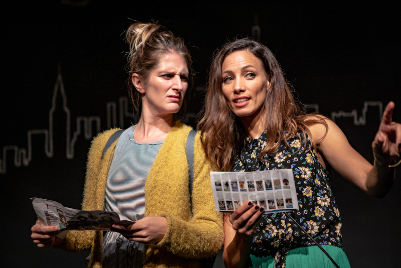 Josie Piers (left) as Debs and Kirsten Murphy Rossiter as Claire in the hit musical Ordinary Days, on now at the Baxter Flipside.