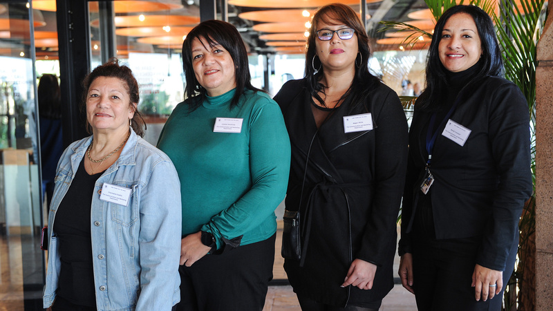 Executive Support Unit members (from left) Charmaine Dublin, Lizette Hendricks, Megan White and Mandy Constant. <b>Photo</b> Lerato Maduna.