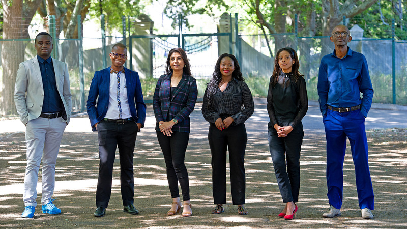The Media and Social Media team: (from left) Ridovhona Mbulaheni, Elijah Moholola, Manisha Govender, Sinethemba Phiri, Nombuso Shabalala and Thami Nkwanyane. <b>Photo</b> Lerato Maduna.