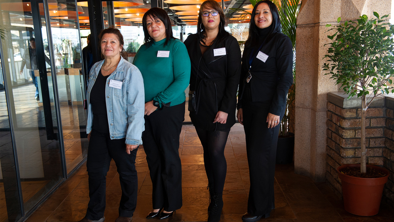 Executive Support Unit members (from left) Charmaine Dublin, Lizette Hendricks, Megan White and Mandy Constant. <b>Photo</b> Lerato Maduna.