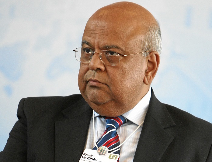 South African finance minister, Pravin Gordhan.