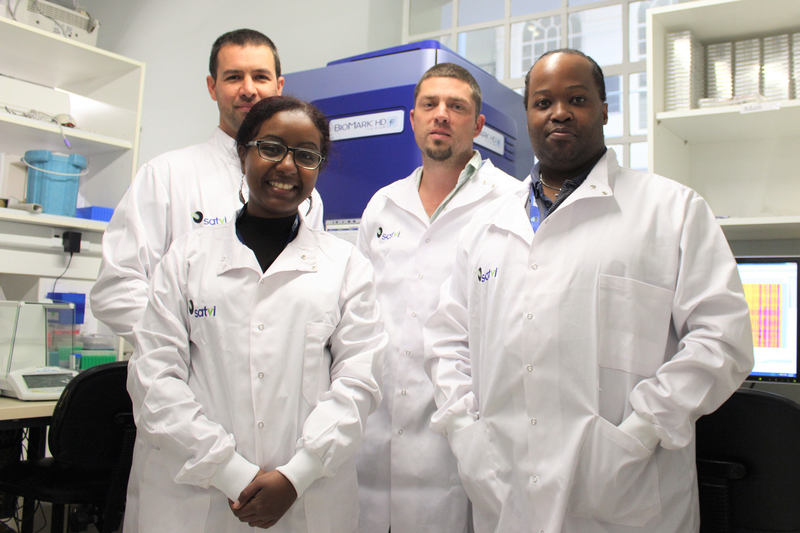 The UCT research team developing the new TB test, RISK6 (from left to right): Dr Adam Penn-Nicholson, Dr Sara Suliman, Professor Thomas Scriba and Dr Mzwandile Erasmus.