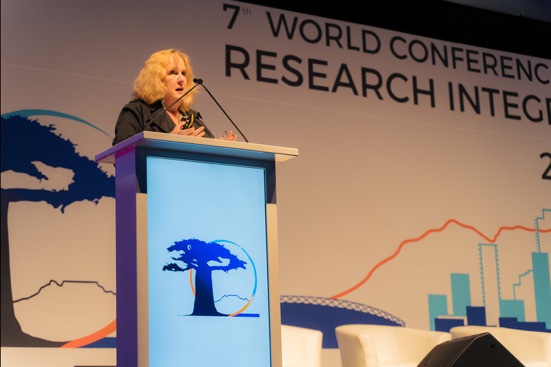 Dr Lyn Horn at the 7th World Conference on Research Integrity, co-hosted by the WCRI and UCT, through the Office of Research Integrity.
