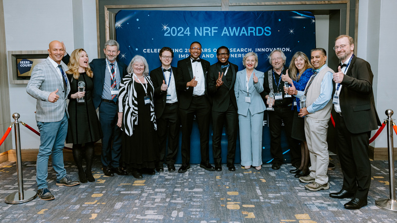 UCT researchers proudly celebrate their success at the NRF Awards, where they were recognised for their outstanding research, innovation and impact. 