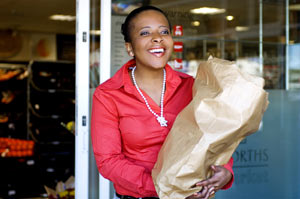 woman shopping