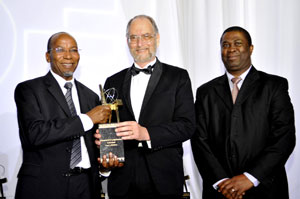 Mosibudi Mangena, UCT's Prof Johann Lutjeharms and Dr Phil Mjwara