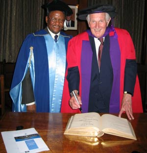 Prof Ndebele and Lord Wolfson