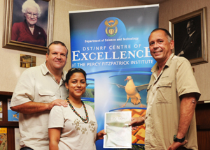 Dean Ferreira, Kareemah Jacobs and Prof Phil Hockey