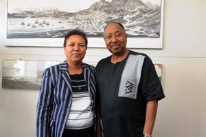 Dr Yeshimebrat Mersha Kassa & DVC Prof Thandabantu Nhlapo