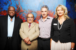 Prof Jonathan Jansen, Prof Kader Asmal, Dr Max Price & Lynne du Toit