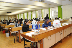 Winter school students