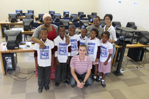 Student at the learning centre