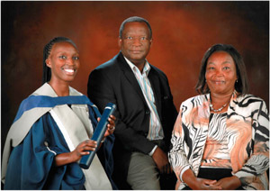 Dr Catherine Kariuki & parents