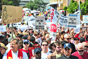 march on parliament