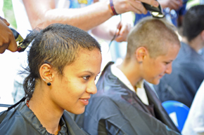 Shavathon participants