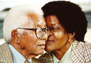 honorary graduate Albertina Sisulu, seen here with her husband and struggle stalwart Walter Sisulu