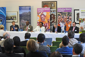 Panel report: Dr Tim Wells, Prof Kelly Chibale, Minister Naledi Pandor, Dr Max Price and Dr Richard Gordon