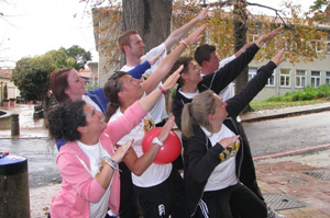 Liz Plummer and her students