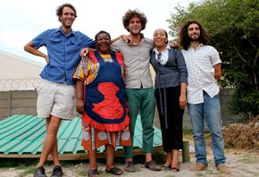 UCT student and Christina Kaba micro farmer