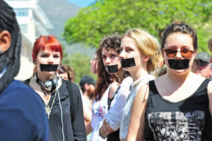 students protesting