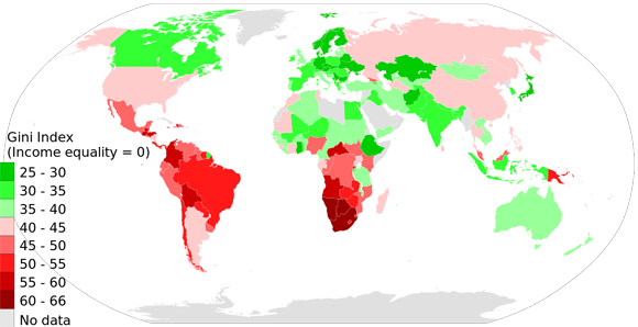 Gini Index World Map