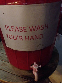 Wash your hands