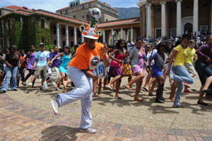 Campus dances to a Soccer World Cup tune